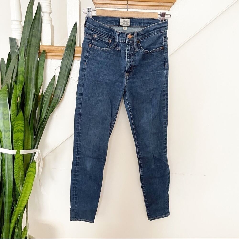 J. Crew 9" High-Rise Toothpick Skinny Blue Jeans Size 26